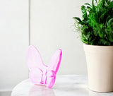 3" Pink Crystal Butterfly Figurine Tabletop Sculpture