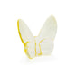 3" Light Yellow Crystal Butterfly Figurine Tabletop Sculpture