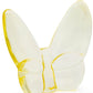 3" Light Yellow Crystal Butterfly Figurine Tabletop Sculpture