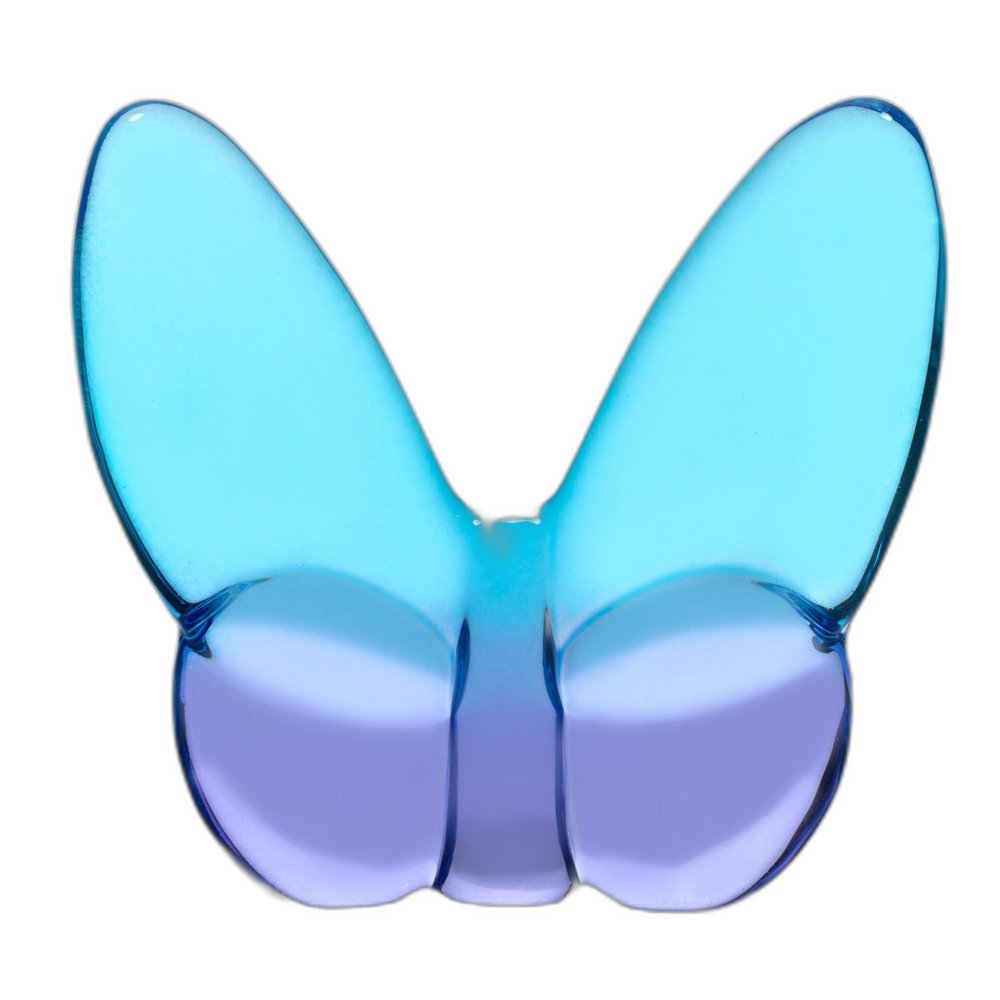 3" Blue and Purple Crystal Butterfly Figurine Tabletop Sculpture