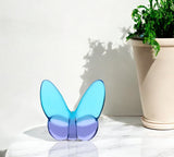 3" Blue and Purple Crystal Butterfly Figurine Tabletop Sculpture