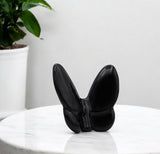 3" Black Crystal Butterfly Figurine Tabletop Sculpture