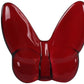 3" Burgundy Crystal Butterfly Figurine Tabletop Sculpture