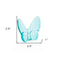 3" Turquoise Crystal Butterfly Figurine Tabletop Sculpture