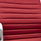Red and Silver Faux Leather Adjustable Height Swivel Rolling Office Chair