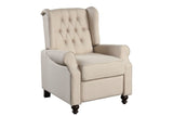 31" Beige Microfiber Manual Club Recliner