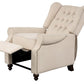 31" Beige Microfiber Manual Club Recliner