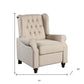 31" Beige Microfiber Manual Club Recliner