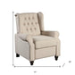31" Beige Microfiber Manual Club Recliner