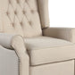 31" Beige Microfiber Manual Club Recliner