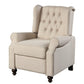 31" Beige Microfiber Manual Club Recliner