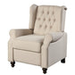 31" Beige Microfiber Manual Club Recliner