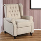 31" Beige Microfiber Manual Club Recliner