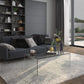 24" Clear Glass Sled Coffee Table