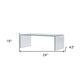 24" Clear Glass Sled Coffee Table