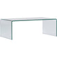 24" Clear Glass Sled Coffee Table