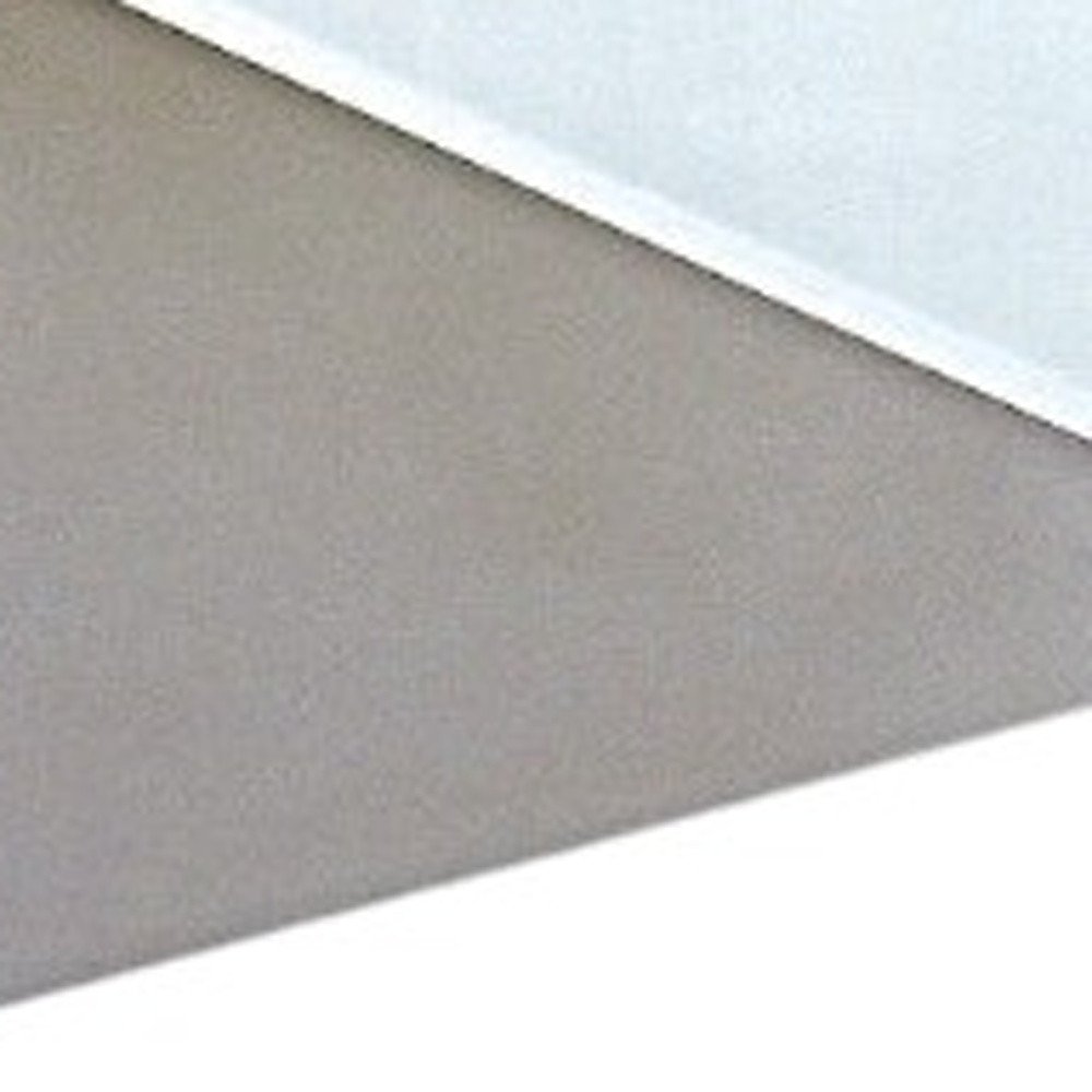 24" White Glass Sled Coffee Table