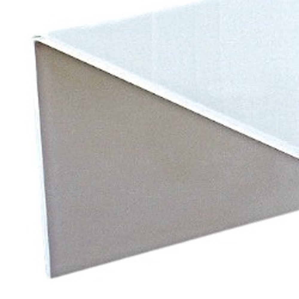 24" White Glass Sled Coffee Table