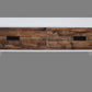 48" Brown And White Wood And Metal Coffee Table With Two Drawers