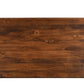 75" Dark Brown Wood Double Pedestal Base Dining Table