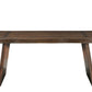 75" Dark Brown Solid Wood Live Edge Dining Table