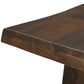 75" Dark Brown Solid Wood Live Edge Dining Table