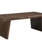 86" Dark Brown Wood Live Edge Dining Table