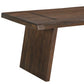 86" Dark Brown Wood Live Edge Dining Table