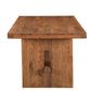 75" Brown Solid Wood Trestle Base Dining Table