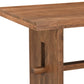 75" Brown Solid Wood Trestle Base Dining Table