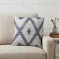 20" Blue Geometric Throw Pillow