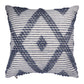 20" Blue Geometric Throw Pillow