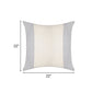 22" Blue Striped Cotton Throw Pillow