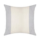 22" Blue Striped Cotton Throw Pillow