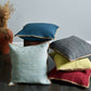Set of Two Navy Blue Cotton Throw Pillow