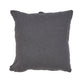 Set of Two Dark Gray Diamond Cotton Throw Pillow With Fringe