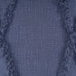 Set of Two Dark Gray Diamond Cotton Throw Pillow With Fringe