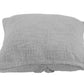 Set of Two Dark Gray Diamond Cotton Throw Pillow With Fringe