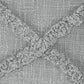 Set of Two Dark Gray Diamond Cotton Throw Pillow With Fringe