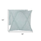 Set of Two Dark Gray Diamond Cotton Throw Pillow With Fringe