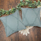 Set of Two Dark Gray Diamond Cotton Throw Pillow With Fringe