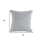 Set of Two Gray Chevron Cotton Throw Pillow