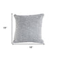 Set of Two Gray and White Geometric Cotton Throw Pillow