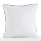 Set of Two Gray and White Geometric Cotton Throw Pillow