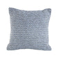 Set of Two Blue Chevron Cotton Throw Pillows