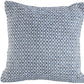 Set of Two Blue Chevron Cotton Throw Pillows