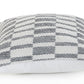 Set of Two 18" Gray Geometric Cotton Throw Pillows