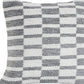 Set of Two 18" Gray Geometric Cotton Throw Pillows