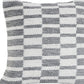 Set of Two 18" Gray Geometric Cotton Throw Pillows