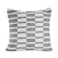 Set of Two 18" Gray Geometric Cotton Throw Pillows